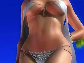 PORNHUB @ Dead Or Alive 5 Tina Hot Blonde In Sexy See Through Dress Exposes Her Ass